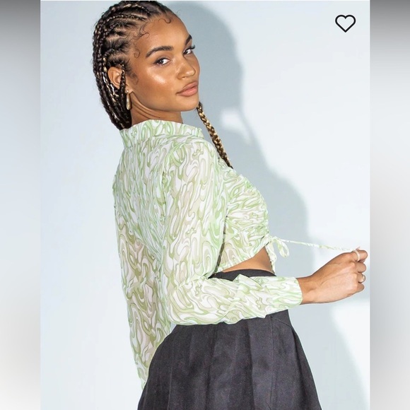 NWT PRINCESS POLLY - SIZE MEDIUM/large NAYO LONG SLEEVE TOP - Picture 2 of 3